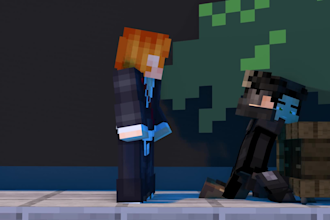 do a minecraft animation story