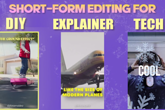 edit engaging shorts and reels for stem and educational youtubers