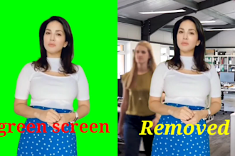 remove green screen, and any background from your videos