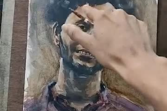 paint a realistic oil portrait from your photo