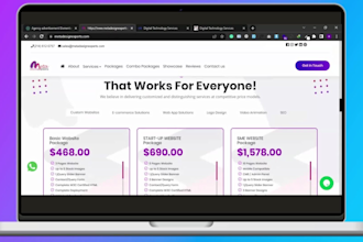 build a digital marketing, web agency website  in 48 hours