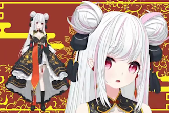 design and rig high quality male and female anime  live2d model and vtuber model