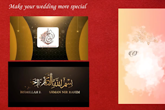 create a wedding invitation video