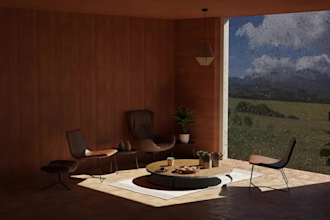create 3d interior, interior design, house, restaurant