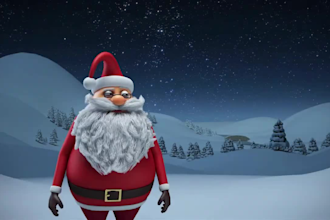 create a christmas greeting video with your logo