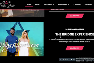 design coaching website for life coaching consulting website and therapy website