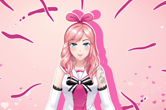 make a cute animated stinger transition scene for vtuber live2d stream