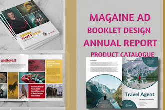 design format polish layout customize annual report company profile brochure