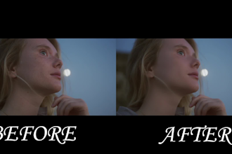 do skin retouching, remove acne scars, from video and add makeup