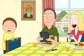 create rick and morty, bojack horseman or family guy animation video