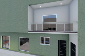 create a modern architectural 3d rendering