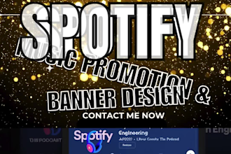 do spotify music promotion, spotify banner design to increase spotify streams