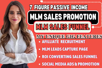 mlm promotion, mlm sales funnel, affiliate recruitment mlm promotion, mlm leads