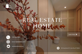 create a professional real estate flyer and leaflet design