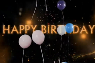 make  happy birthday  or special occasion video within 5 hours