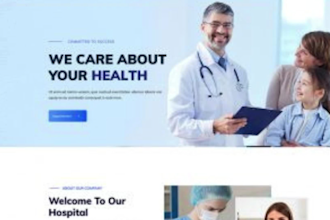 design medical website mental health wellness healthcare therapy website