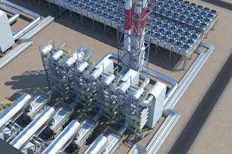 design  3d industrial animation for turbo power plant process and engineering