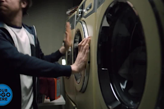 add logo and text bad day funny video