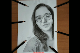 draw your,couple, realistic pencil sketch from photo