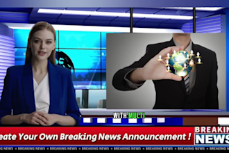 create breaking news ai spokesperson video editing for video ads