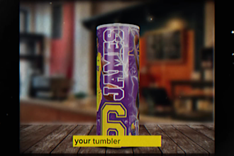 design skinny tumbler wrap 20oz 30oz