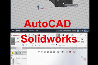 design 3d cad models using autocad and solidworks