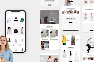 design homepage website, wordpress landing page or homepage design