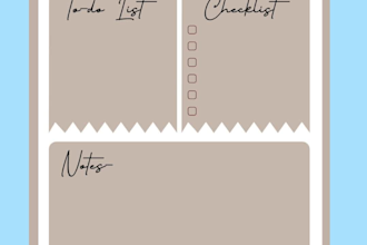 create custom canva posters,creatives ,planners,checklists