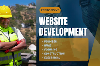 do contractor company website development for hvac, plumbing, flooring