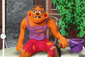 create a handcrafted 3d stop motion animation for you