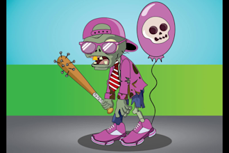 illustrate amazing custom cartoon character designs and mascot