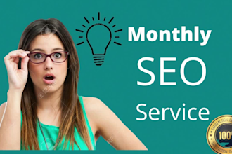 provide complete monthly SEO service with high quality backlinks