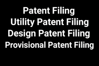 patent attorney for filing utility design provisional patent