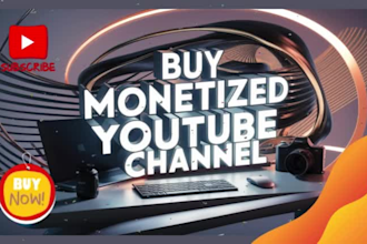do buy monetize youtube channel , channel promotion and video promotion
