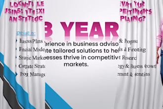 prepare a topnotch business plan, proposal, pitch deck, financial analysis
