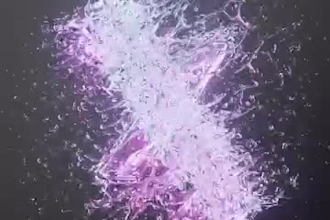 create futuristic 3d water cloth simulation vfx animation particles simulation
