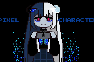 do pixel character animation pixel game art pixel art animation tile set, anime