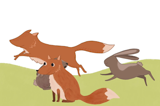 create children book illustration and cover