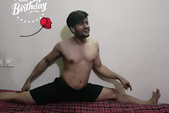 sing birthday song or message in a split