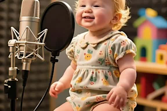 make viral ai baby talking video ai baby podcasts