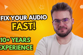 clean up, edit, enhance, repair and convert your audio file