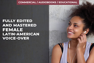 record voice over narration in latino american spanish