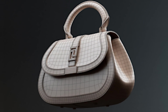 create 3d bag design 3d handbag 3d backpack 3d tote bag