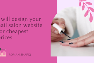 design stunning nail salon website for your growing business