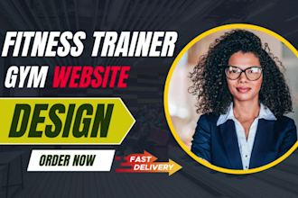 build attractive gym,sports,workout,fitness training website