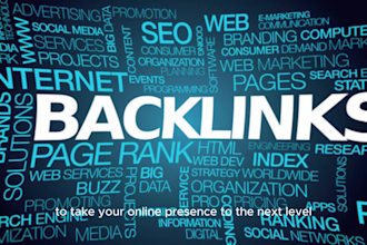 build high da70 strong mix of SEO backlinks