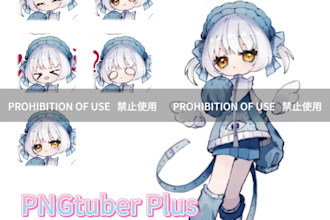 provide original premade pngtuber plus model ready for use