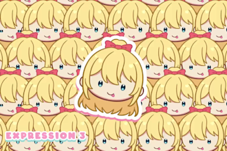animate ych chibi stinger transition for vtuber and streamer