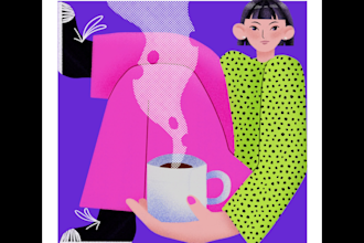 create an illustration for your business and magazine