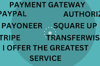 setup and add any kind of payment gateway to you online site